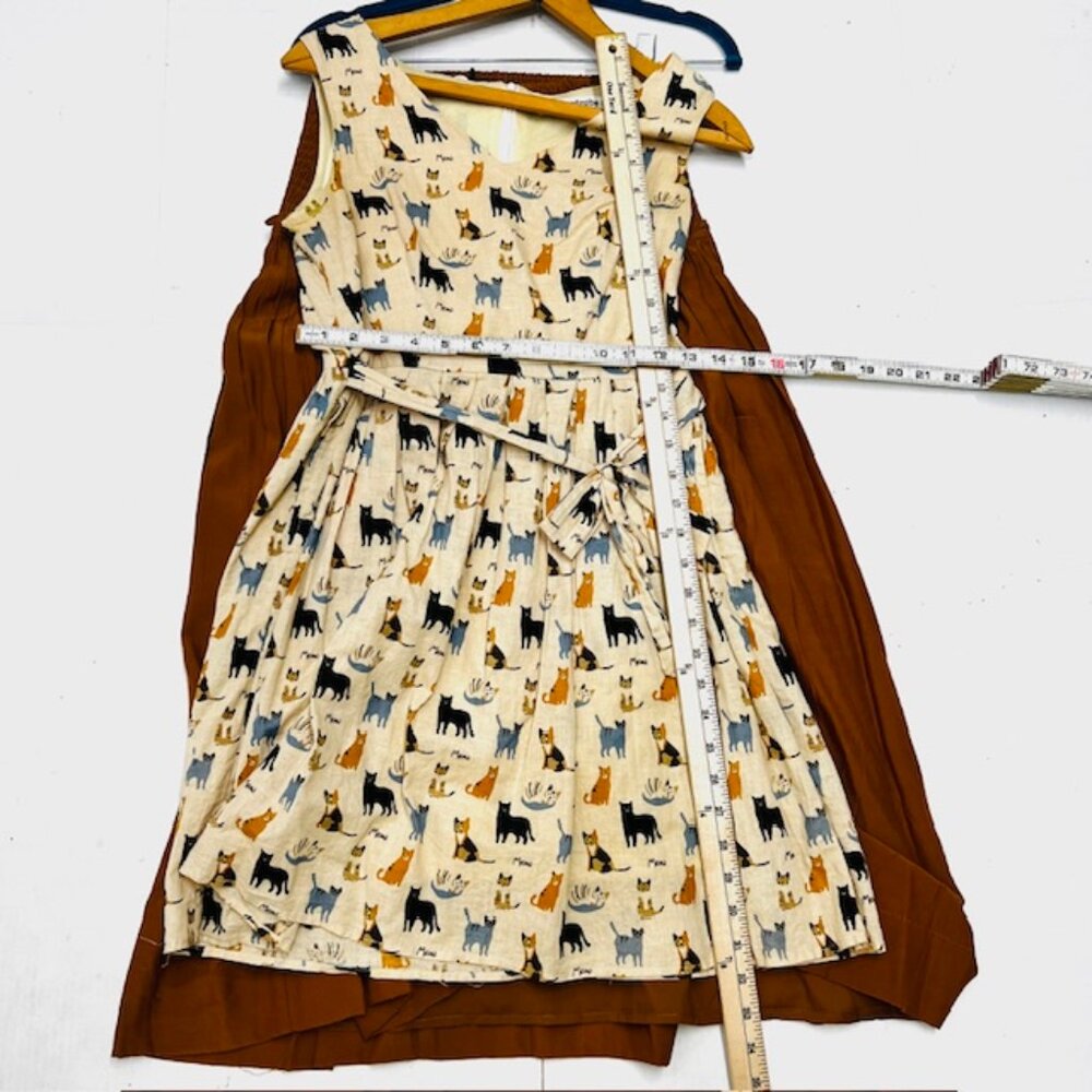 (2) Summer Dress Sm Mustard Seed Ruffle Detail Tiered Dress & Wardrobe Meow #3) - Picture 10 of 11